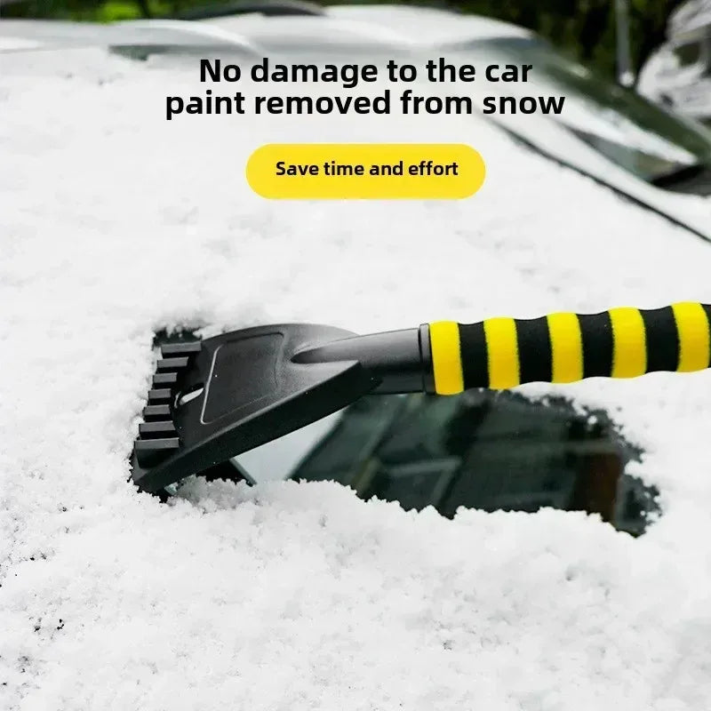 “2-in-1 Car Snow & Ice Scraper Brush – Paint-Safe Winter Cleaning Tool”