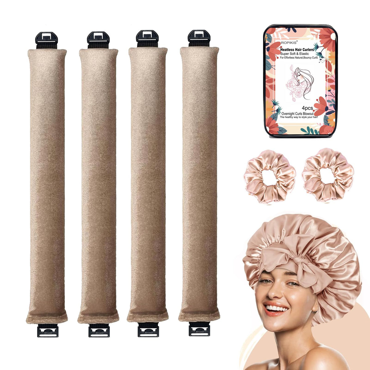 Heatless Hair Curling Set – Overnight Curls Without Heat